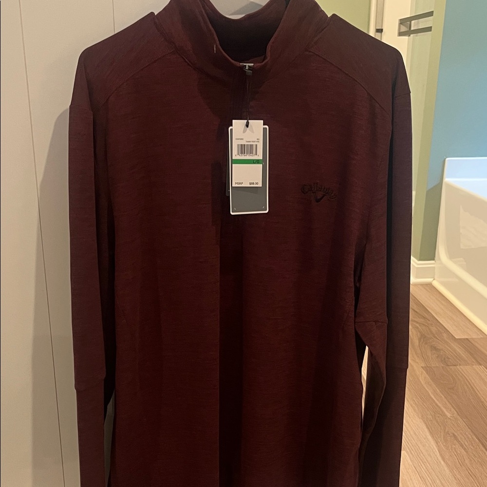 Men’s Callaway Quarter Zip Golf Pullover Large
